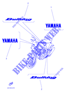 PEGATINA para Yamaha BT1100 2002