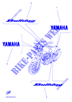 PEGATINA / ETIQUETA para Yamaha BT1100 2006