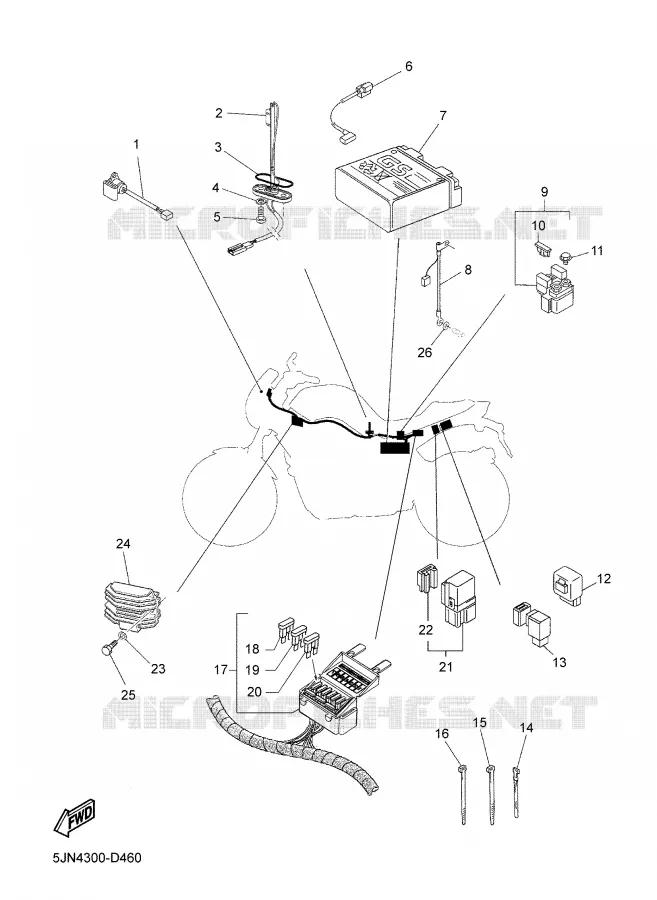 ELECTRICA 2 Yamaha MOTO 1100 2006 BULLDOG  BT1100