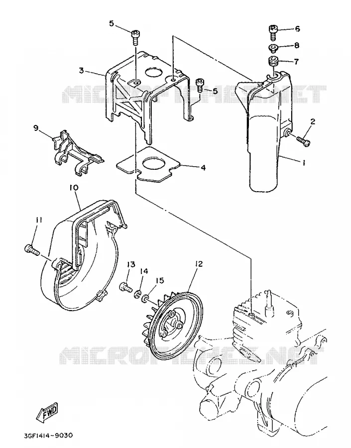 TAPA REFRIGERACIÓN / VENTILADOR Yamaha SCOOTER 50 1996 CR  CR50Z