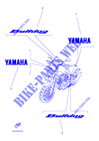 PEGATINA para Yamaha BT1100 2002