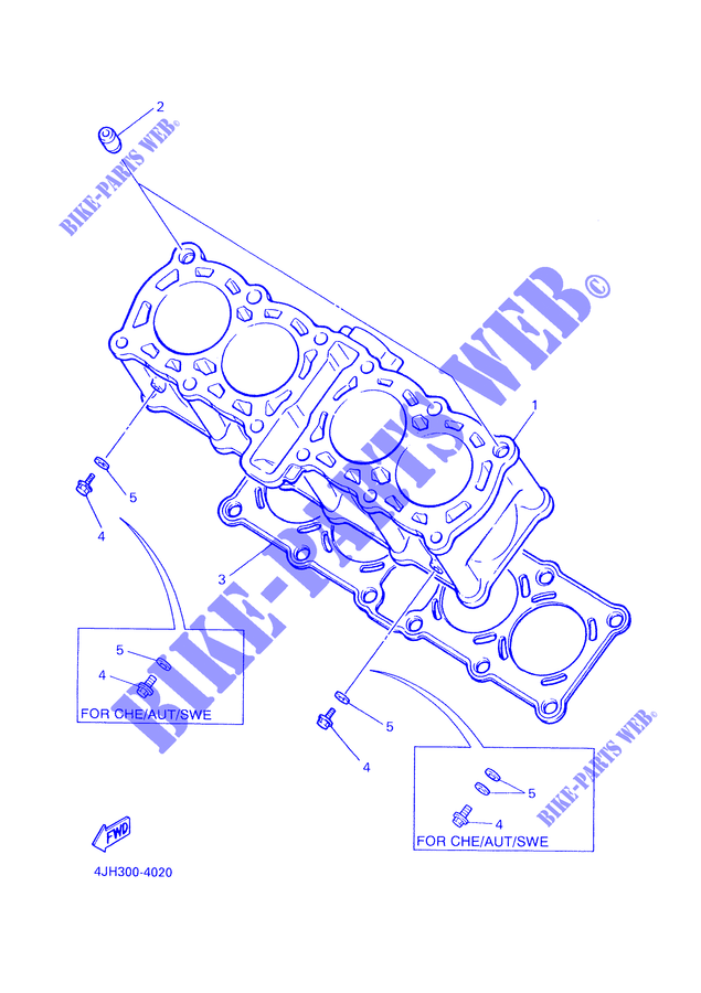 CILINDRO para Yamaha YZF600R 2000