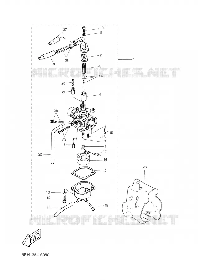 CARBURADOR Yamaha SCOOTER 50 2004 SLIDER  EW50N