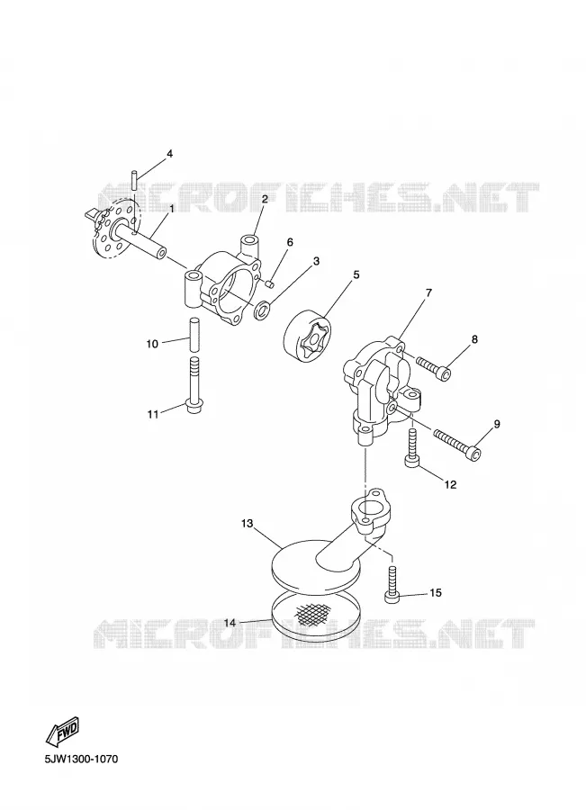 BOMBA DE OLIO Yamaha MOTO 1300 2003 FJR ABS  FJR1300A