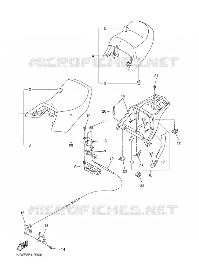 ASIENTO Yamaha MOTO 1300 2005 FJR ABS  FJR1300A