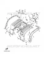 GUARDABARROS TRASERA para Yamaha YFM250 1999