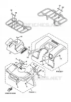 PEGATINA / ETIQUETA 2 para Yamaha YFM250 1999