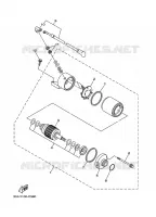 MOTOR ARRANQUE para Yamaha YFM350A 2008