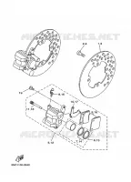 PINZA FRENO DELANTERA para Yamaha YFM350A 2008
