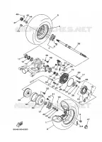RUEDA TRASERA para Yamaha YFM350A 2008