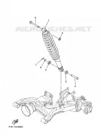 AMORTIGUADOR TRASERO para Yamaha YFM350FWA 2008