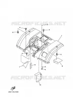 GUARDABARROS TRASERA para Yamaha YFM350FWA 2008