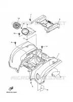 GUARDABARROS TRASERA para Yamaha YFM550FWA 2013