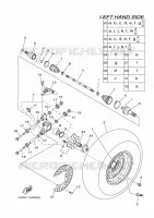 RUEDA TRASERA para Yamaha YFM550FWA 2013