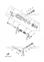 TAMBOR SELECTOR CAMBIO / HORQUILLAS para Yamaha YFM700FWAD 2008