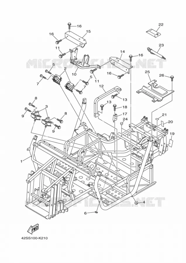 BASTIDOR Yamaha SIDE BY SIDE 700 2013 RHINO  YXR700F YXR7FD