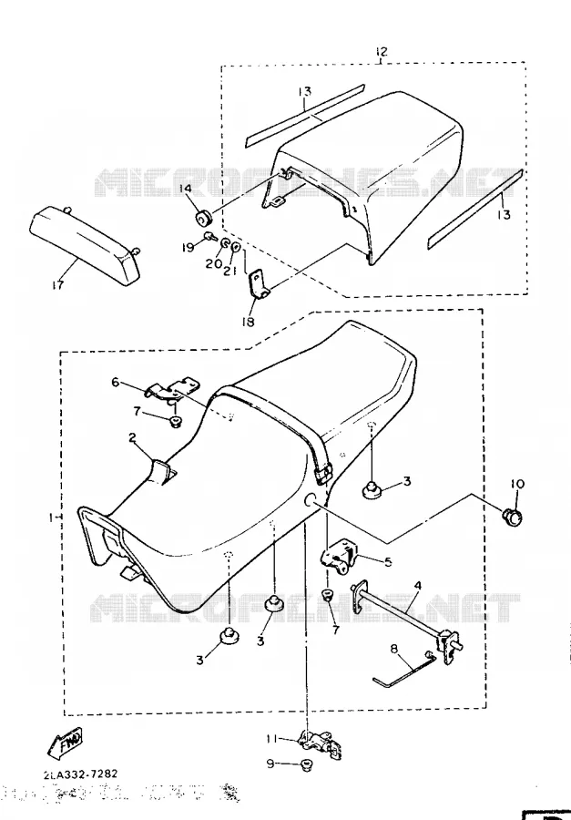 ASIENTO Yamaha MOTO 1000 1987 FZR  FZR1000