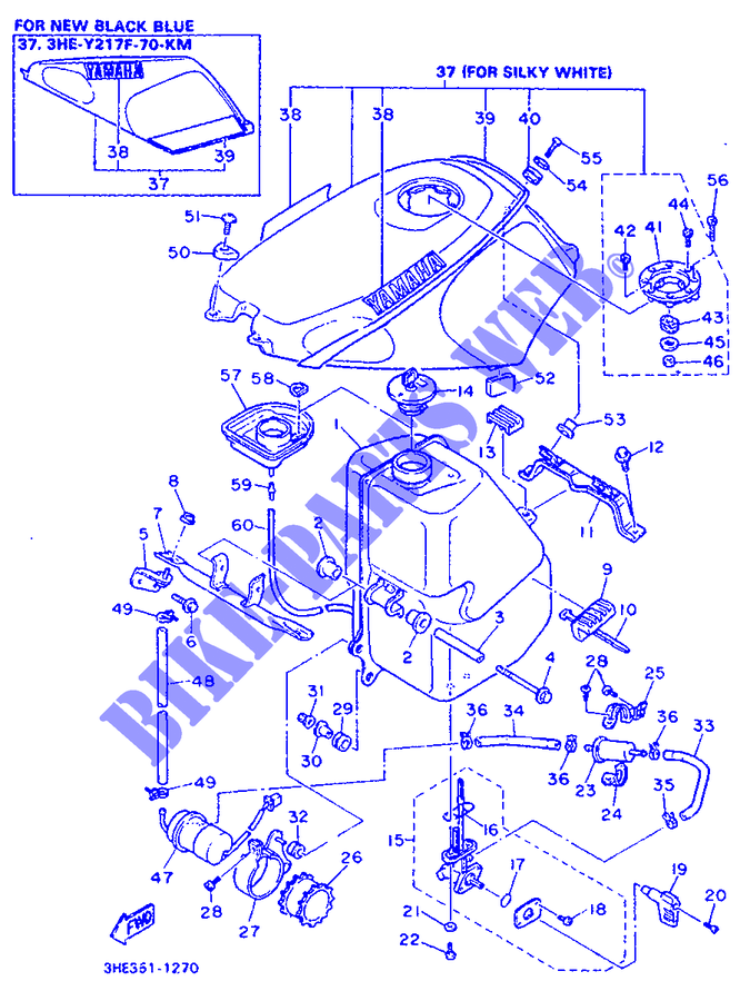 DEPOSITO DE GASOLINA para Yamaha FZR600 1991