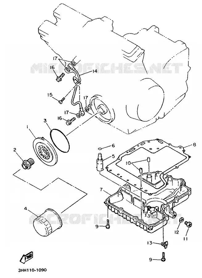 RADIADOR DE ACEITE Yamaha MOTO 600 1991 FZR  FZR600
