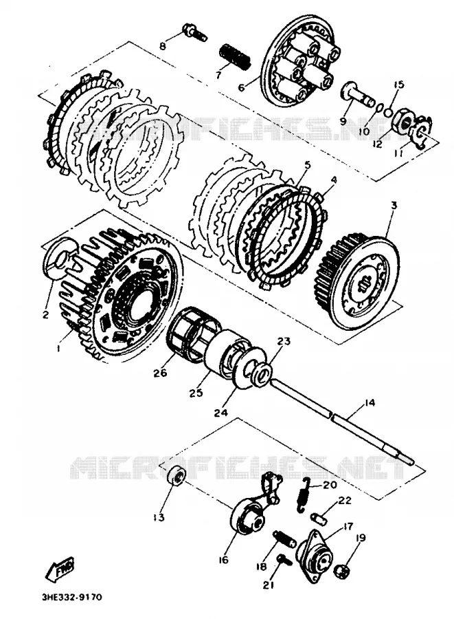 EMBRAGUE DE ARRANQUE Yamaha MOTO 600 1993 FZR  FZR600
