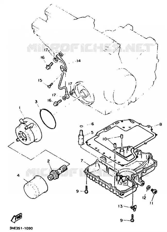RADIADOR DE ACEITE Yamaha MOTO 600 1993 FZR  FZR600