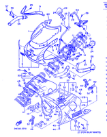 TAPAS DELANTERA para Yamaha FZR600M (37KW) 1993