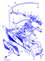 RADIADOR / MANGUERAS para Yamaha FZR750R 1990