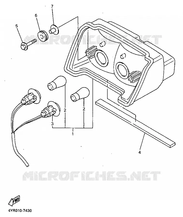 PILOTO TRASERO Yamaha MOTO 600 1998 FAZER  FZS600