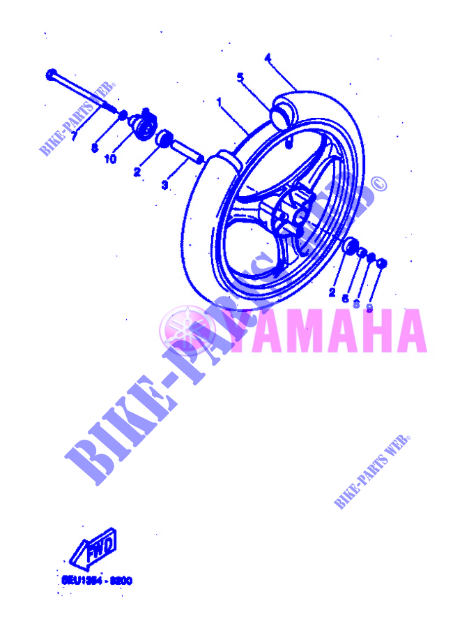 RUEDA DELANTERA para Yamaha YH50 2005