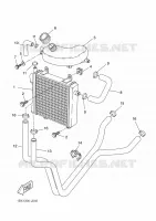 RADIADOR / MANGUERAS para Yamaha YQ50 2009