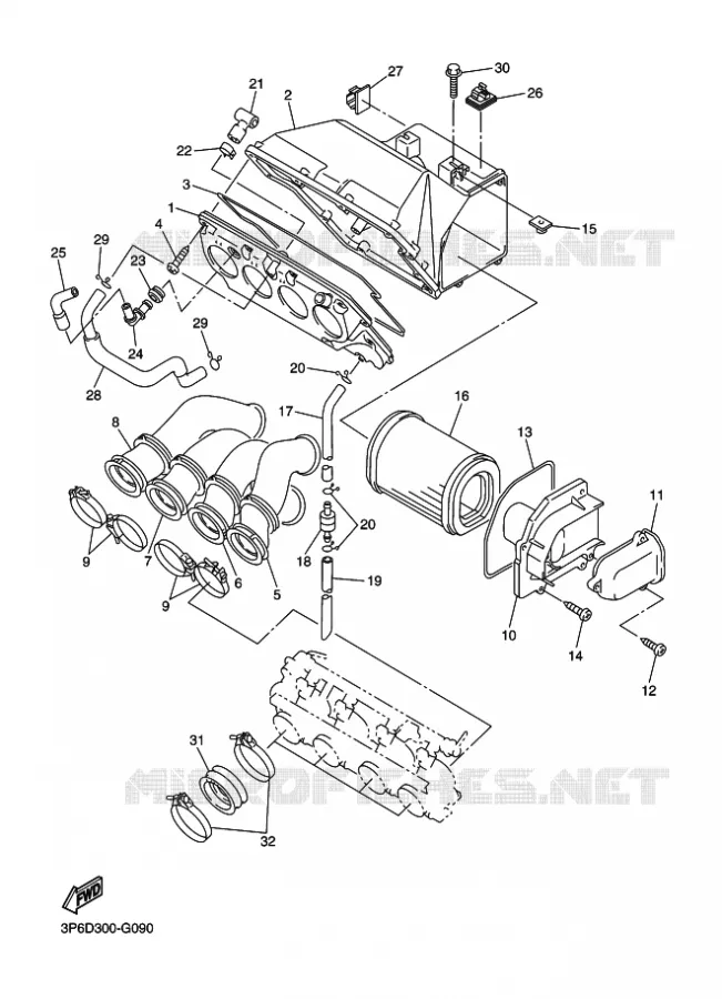 ADMISION Yamaha MOTO 1300 2009 FJR AS ABS  FJR1300AS