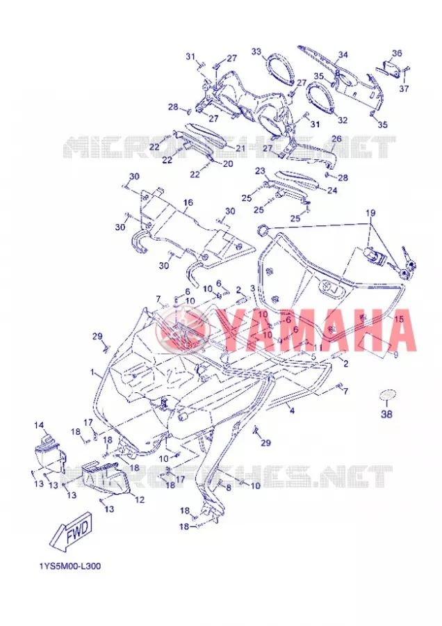 CARENADO PROTECCIÓN PIERNAS Yamaha SCOOTER 125 2012 XMAX ABS  YP125RA