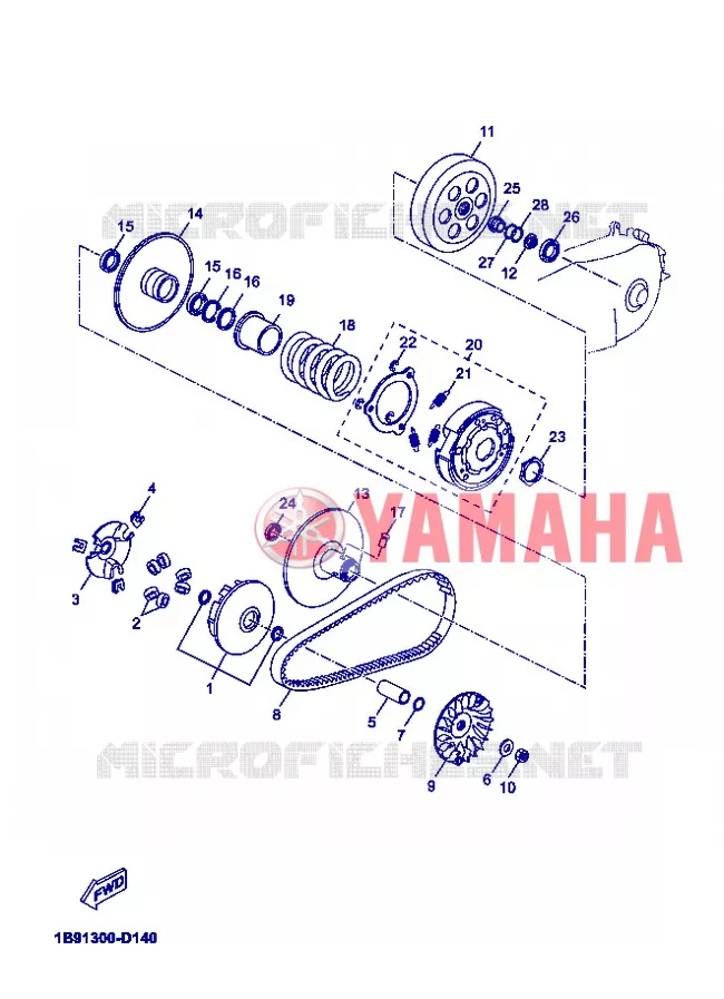 EMBRAGUE DE ARRANQUE Yamaha SCOOTER 125 2012 XMAX ABS  YP125RA