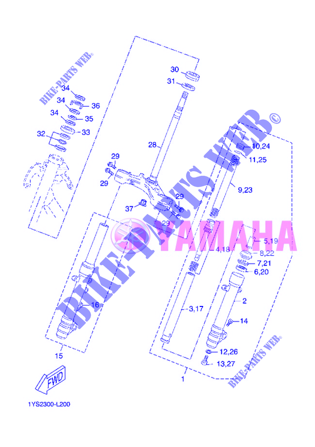 DIRECCION para Yamaha YP250RA 2012