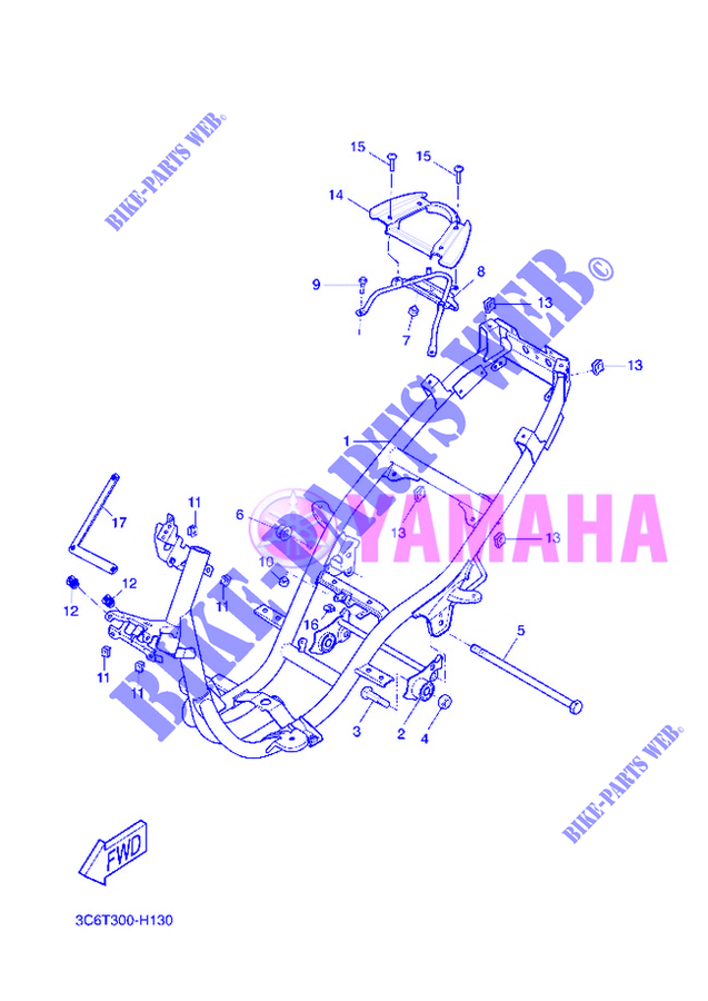 BASTIDOR para Yamaha YQ50 2012