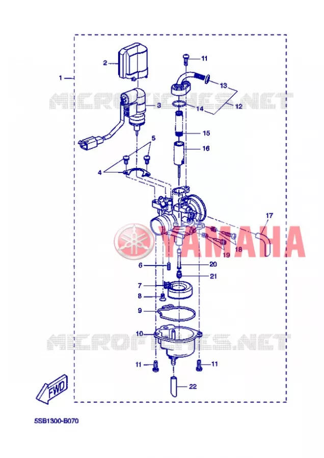 CARBURADOR Yamaha SCOOTER 50 2012 AEROX  YQ50L AEROX 50TH