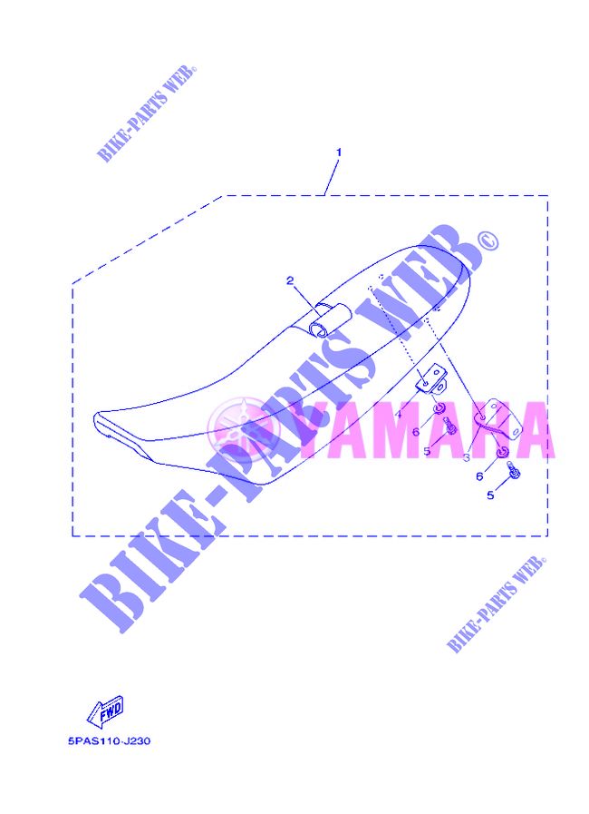 ASIENTO para Yamaha YZ85LW 2012