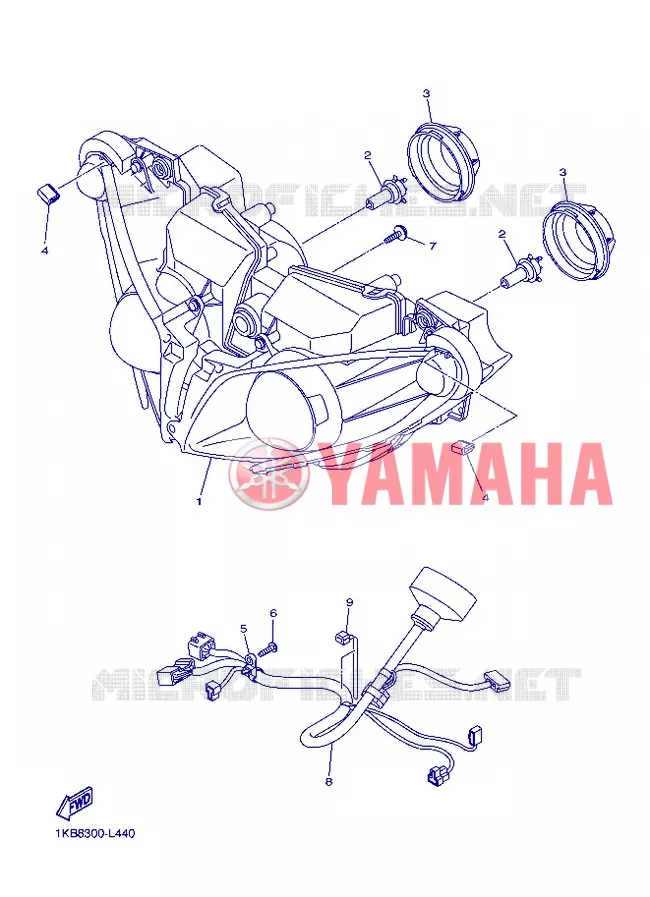 FARO Yamaha MOTO 1000 2012 R1  YZF-R1