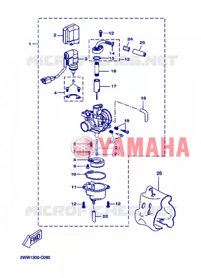 CARBURADOR Yamaha SCOOTER 50 2013 BOOSTER  CW50E