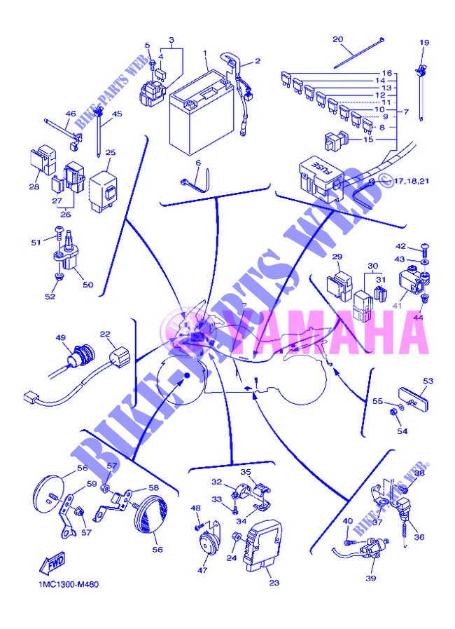 ELECTRICA 2 para Yamaha FJR1300A 2013