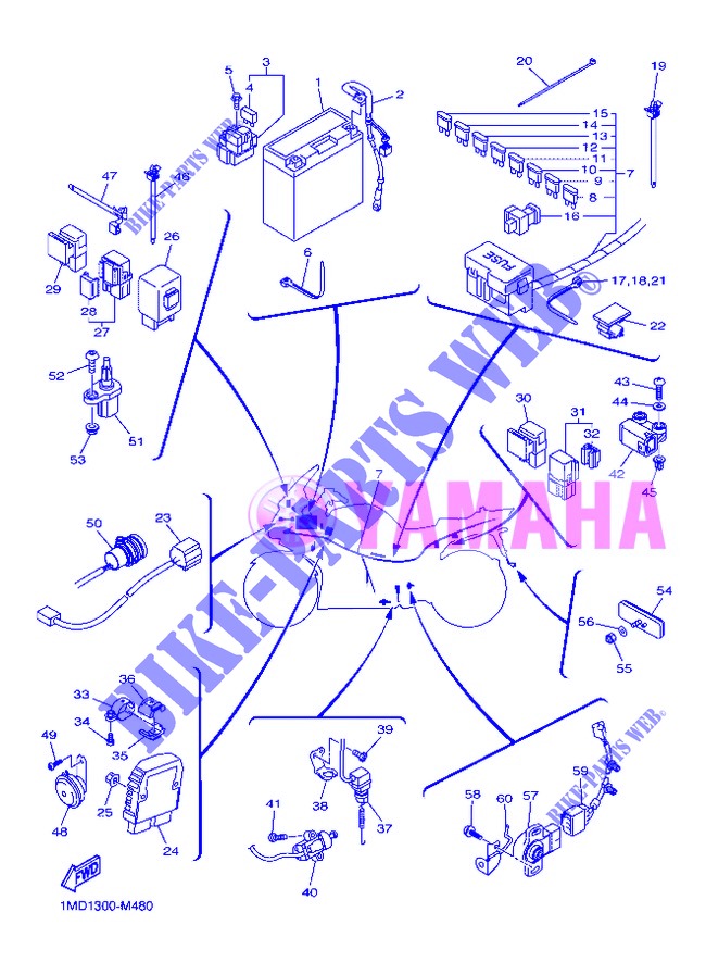 ELECTRICA 2 para Yamaha FJR1300AS 2013