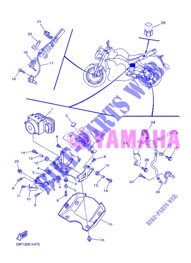 ELECTRICA 3 para Yamaha FZ8NA 2013