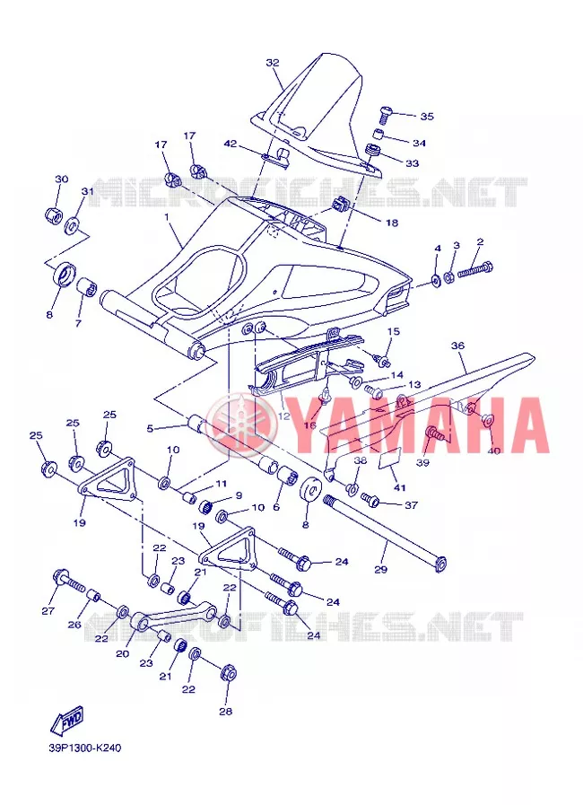 BRAZO DE OSCILACION Yamaha MOTO 800 2013 FAZER  FZ8-S