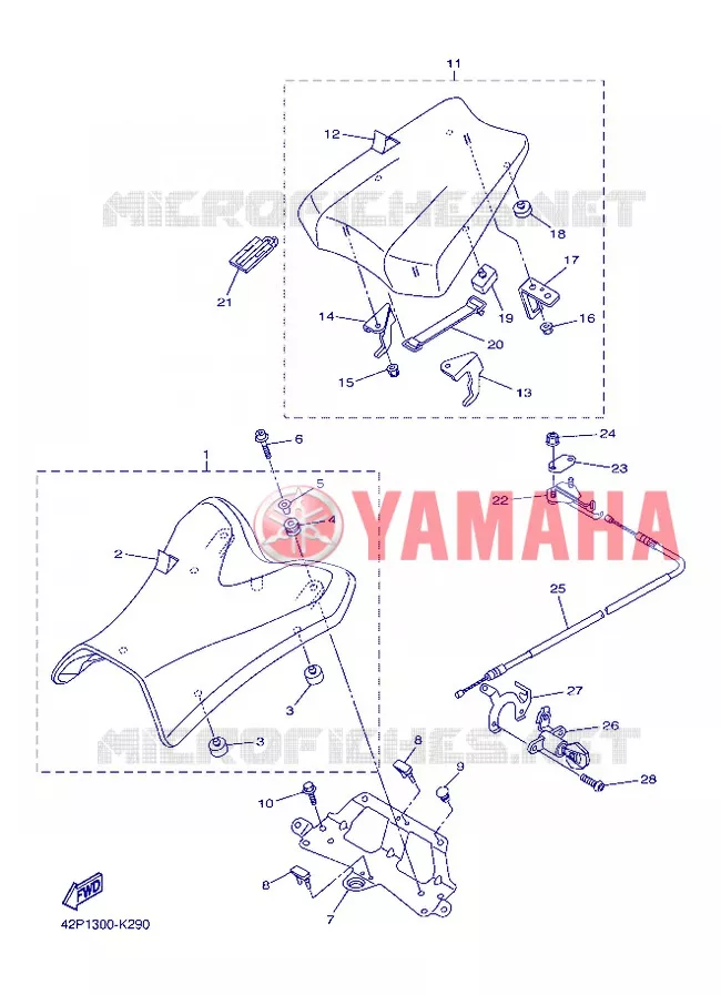 ASIENTO Yamaha MOTO 800 2013 FAZER ABS  FZ8-SA