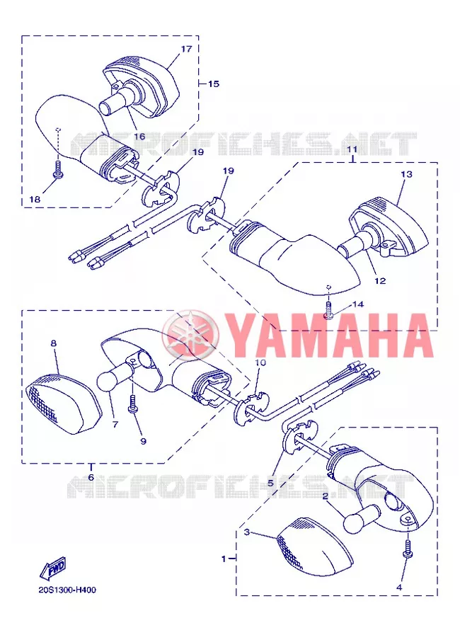 INTERMITENTE Yamaha MOTO 800 2013 FAZER ABS  FZ8-SA