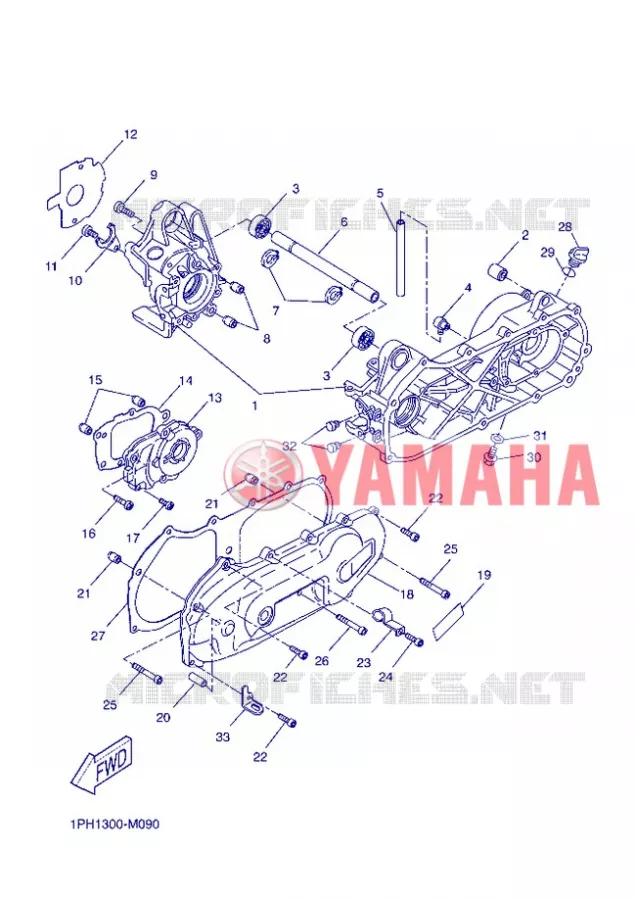 CARTERES CIGÜEÑAL Yamaha SCOOTER 50 2013 AEROX  NS50