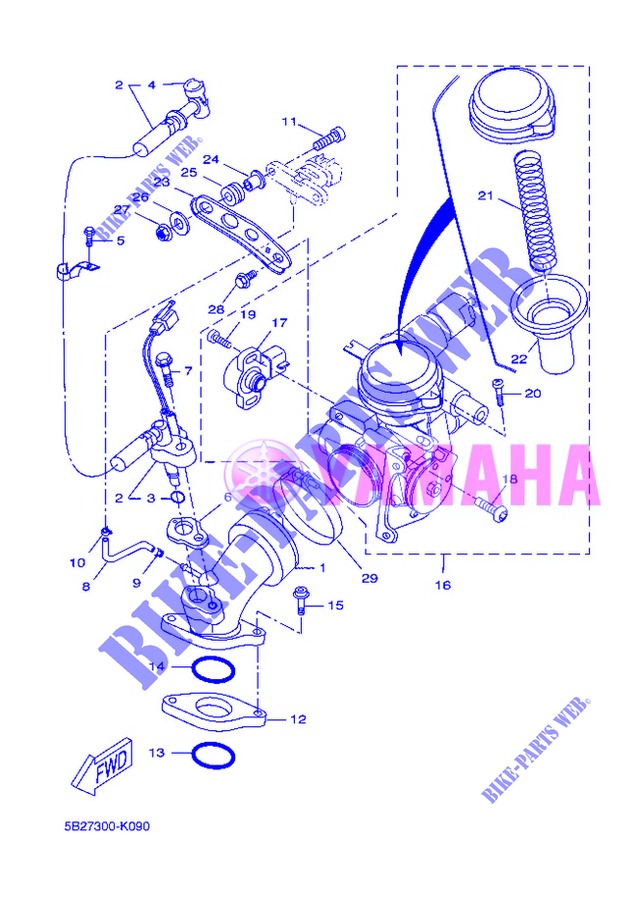 ADMISION 2 para Yamaha VP250 2013