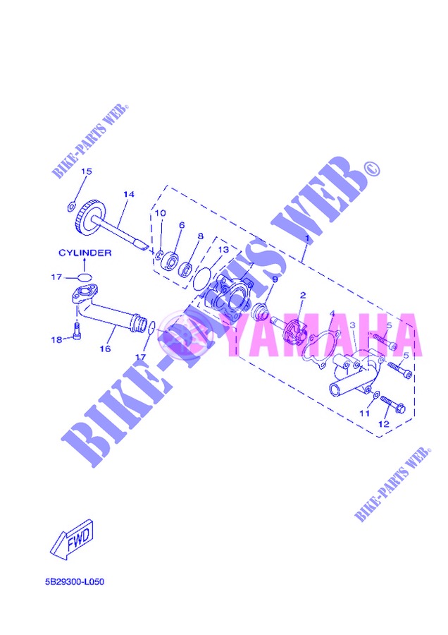 BOMBA DE AGUA / MANGUERAS para Yamaha VP250 2013