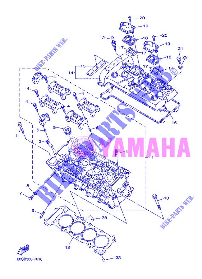 CULATA para Yamaha DIVERSION 600 F 2013