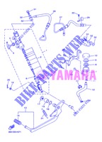 BOMBA DE FRENO TRASERA para Yamaha DIVERSION 600 F ABS 2013